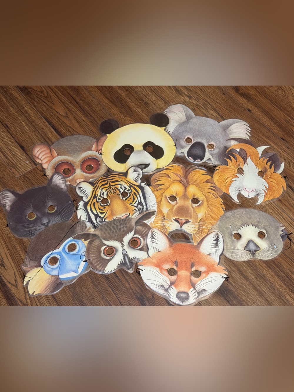Vintage 1989 Sara Ball Ars Edition Animal Face Masks Lot of 10+ German
